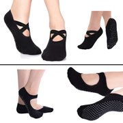 Non slip sock Bundle, 2 styles, Pilates socks with straps, yoga socks nonslip, Gym Unit Apparel