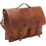Sharo Soft Leather Laptop Messenger Bag and Brief